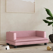 Lettino per Cani Rosa 80x45x30 cm in Vellutocod mxl 71186