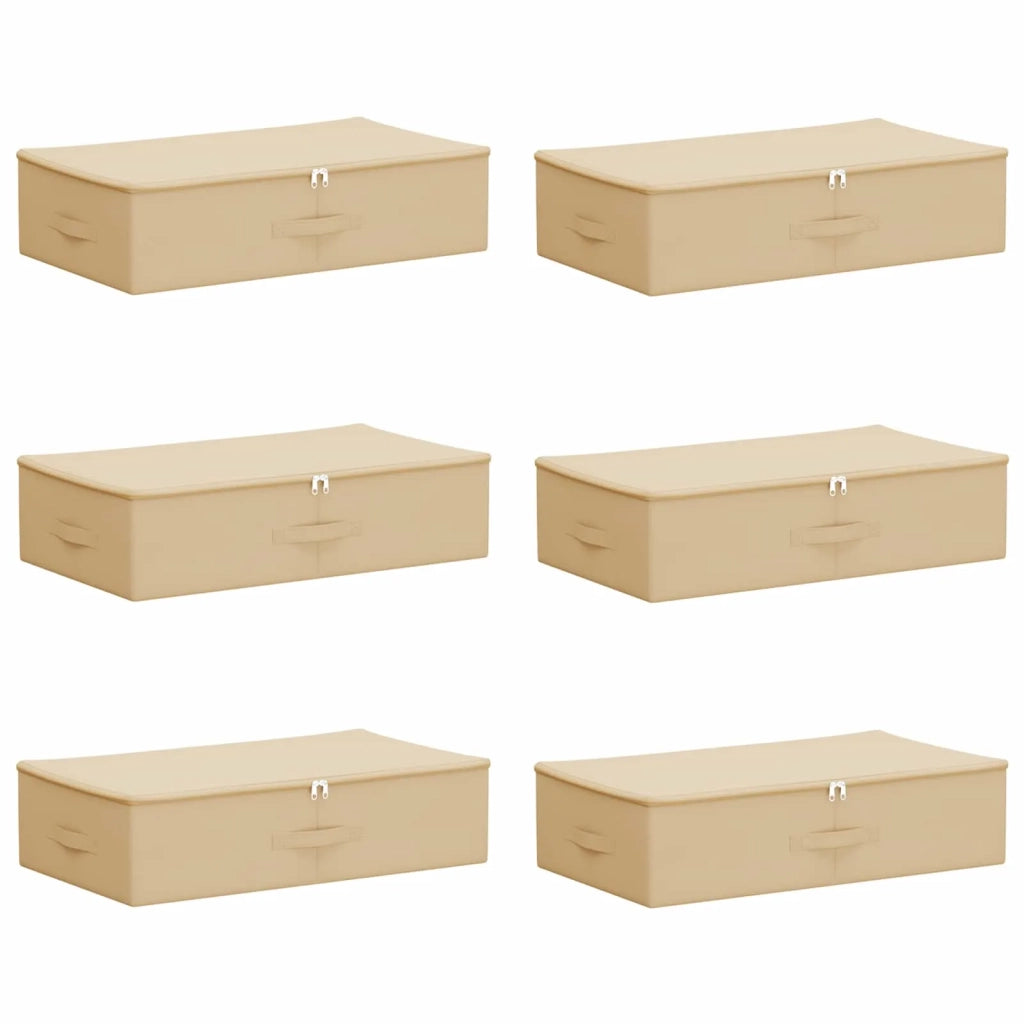 Scatola di Stoccaggio 6 pcs Crema 70 x 40 x 18 cm 42024613