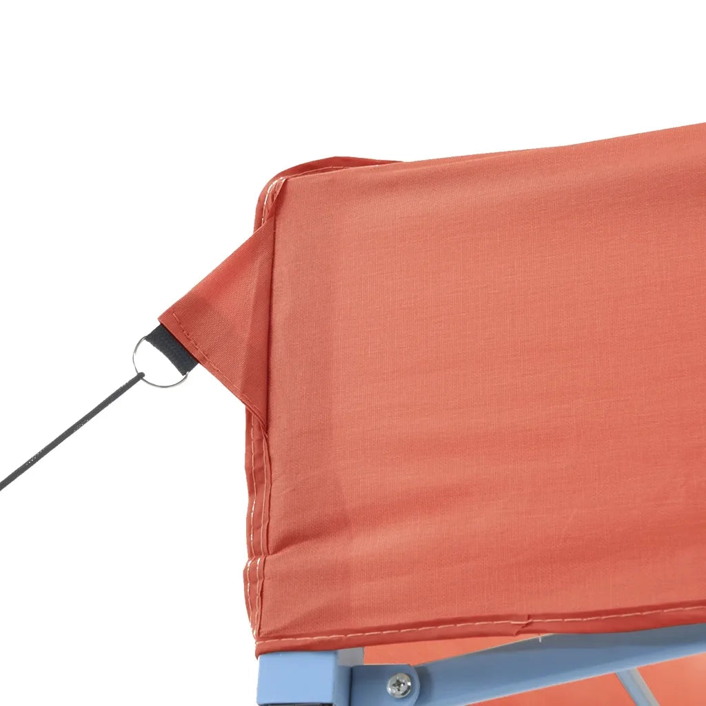 Tendone per Feste Pieghevole Pop-Up con 2 Pareti Terracotta 4004997