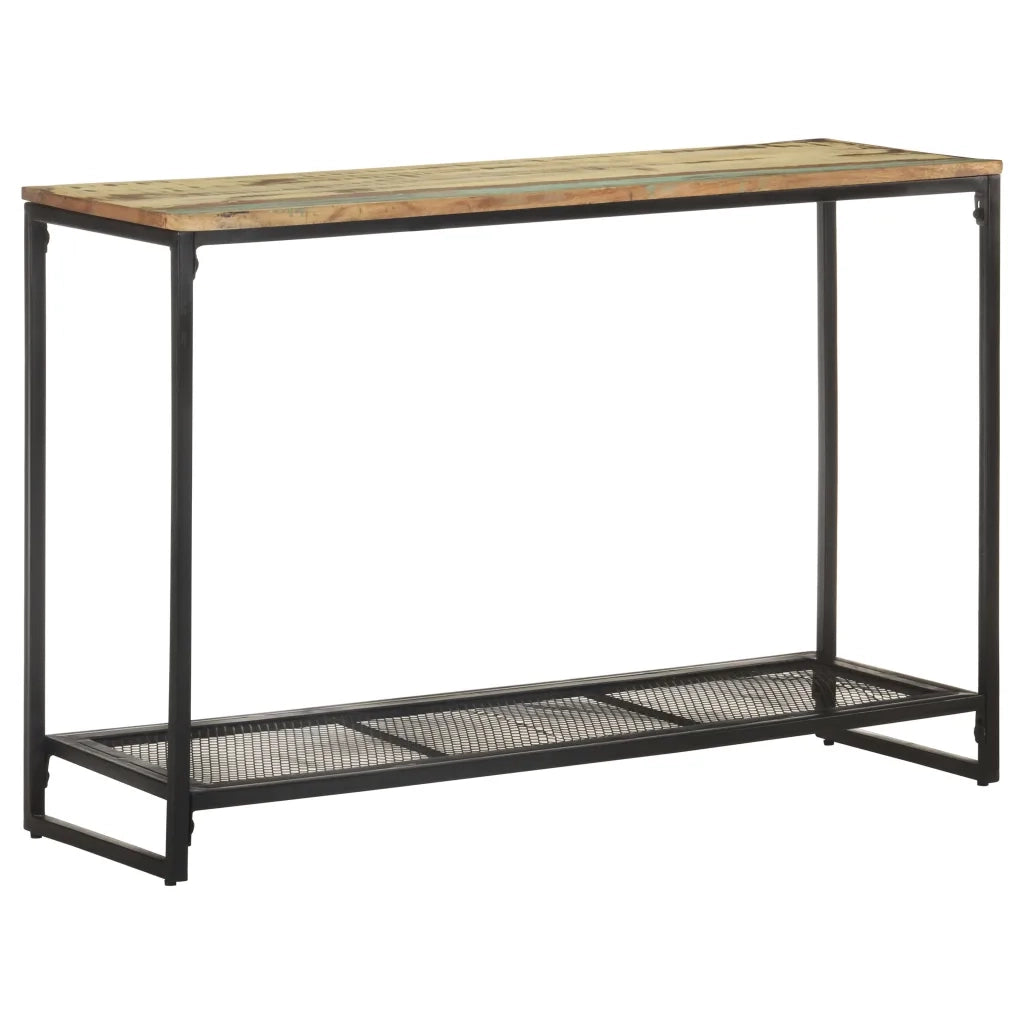 Tavolo Consolle 110x35x75 cm in Legno Massello di Recupero 320248
