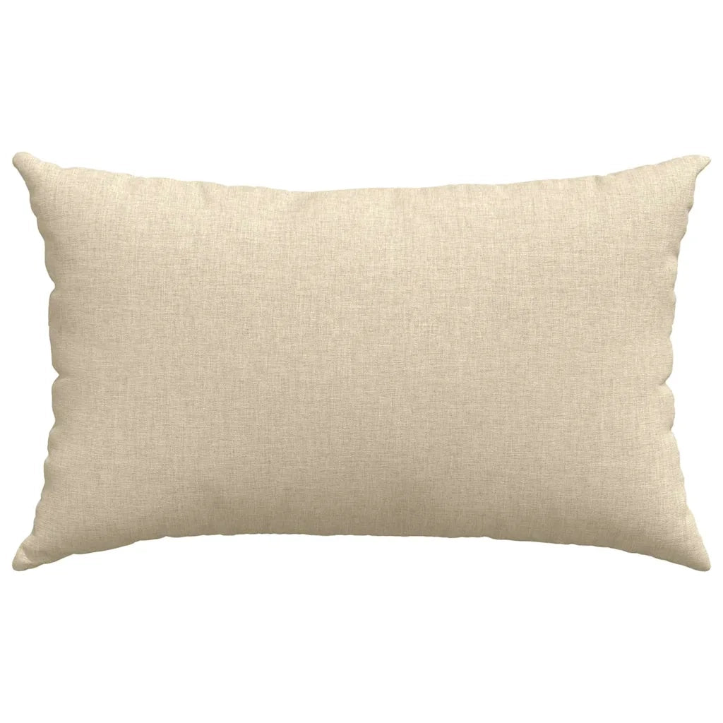 Cuscini da Divano 2 pcs Crema 50 x 30 cm Tessuto