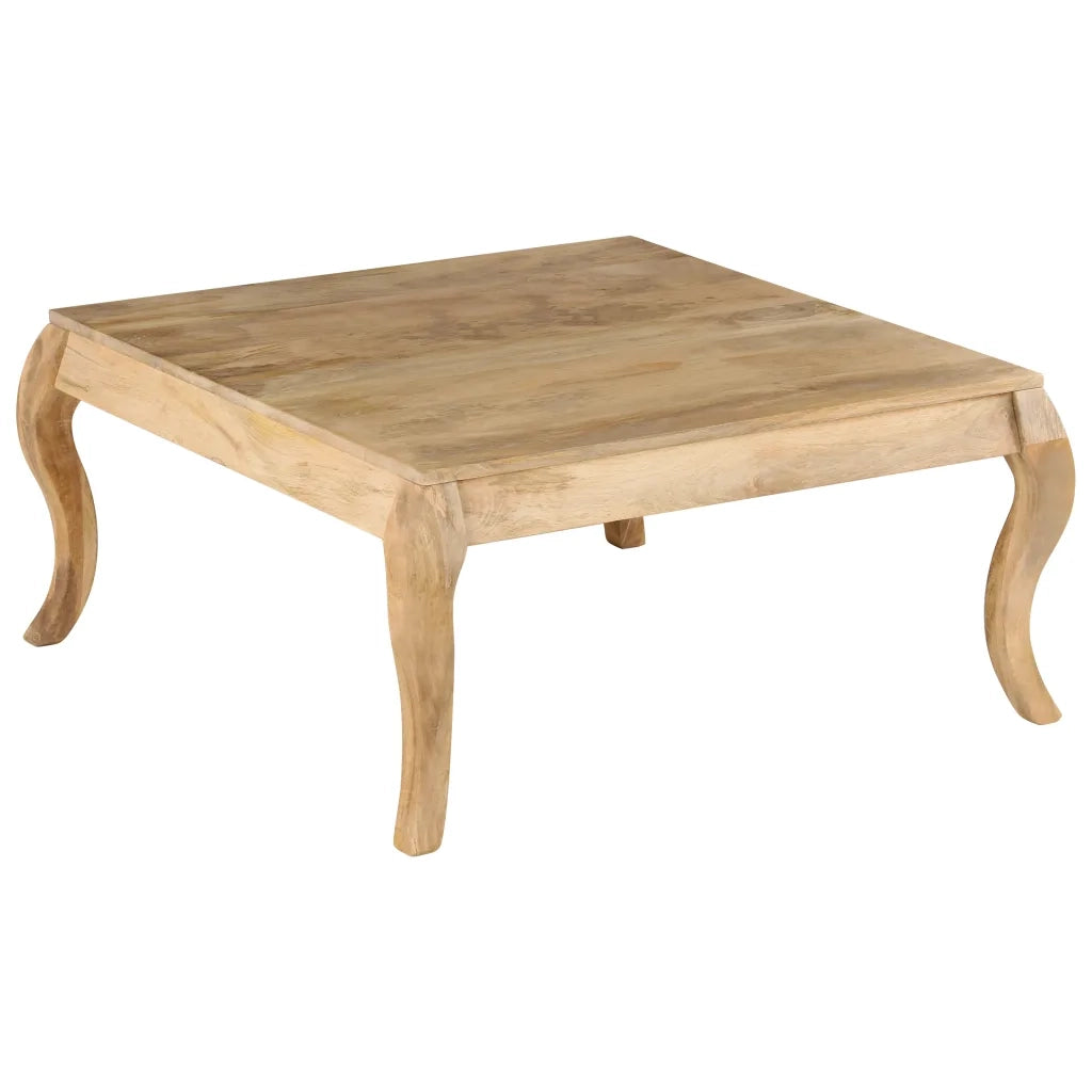 Tavolino da Salotto in Legno Massello di Mango 80x80x40cm 247111