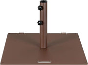 Base per Ombrellone da Giardino 22,5 KG, Base Ombrellone Quadrata da Esterno 60 CM con Adattatori 4/5CM 2 Ruote 2 Manopole e Impugnatura, Supporto per Ombrellone da Giardino Terrazzo Esterno