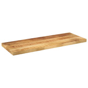 Piano per Tavolo 90x20x2,5cm Rettangolare Legno di Mango Grezzo 371284
