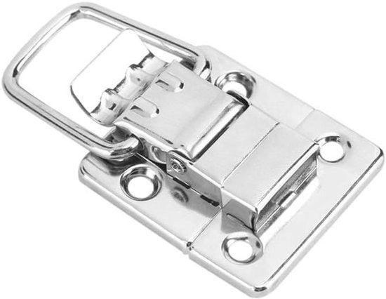 Serratura di sicurezza - Scatola di attrezzi - 10 pezzi - Argento - Fermo - Scatola - Adatto per cassetti - Maniglione - Viti a molla