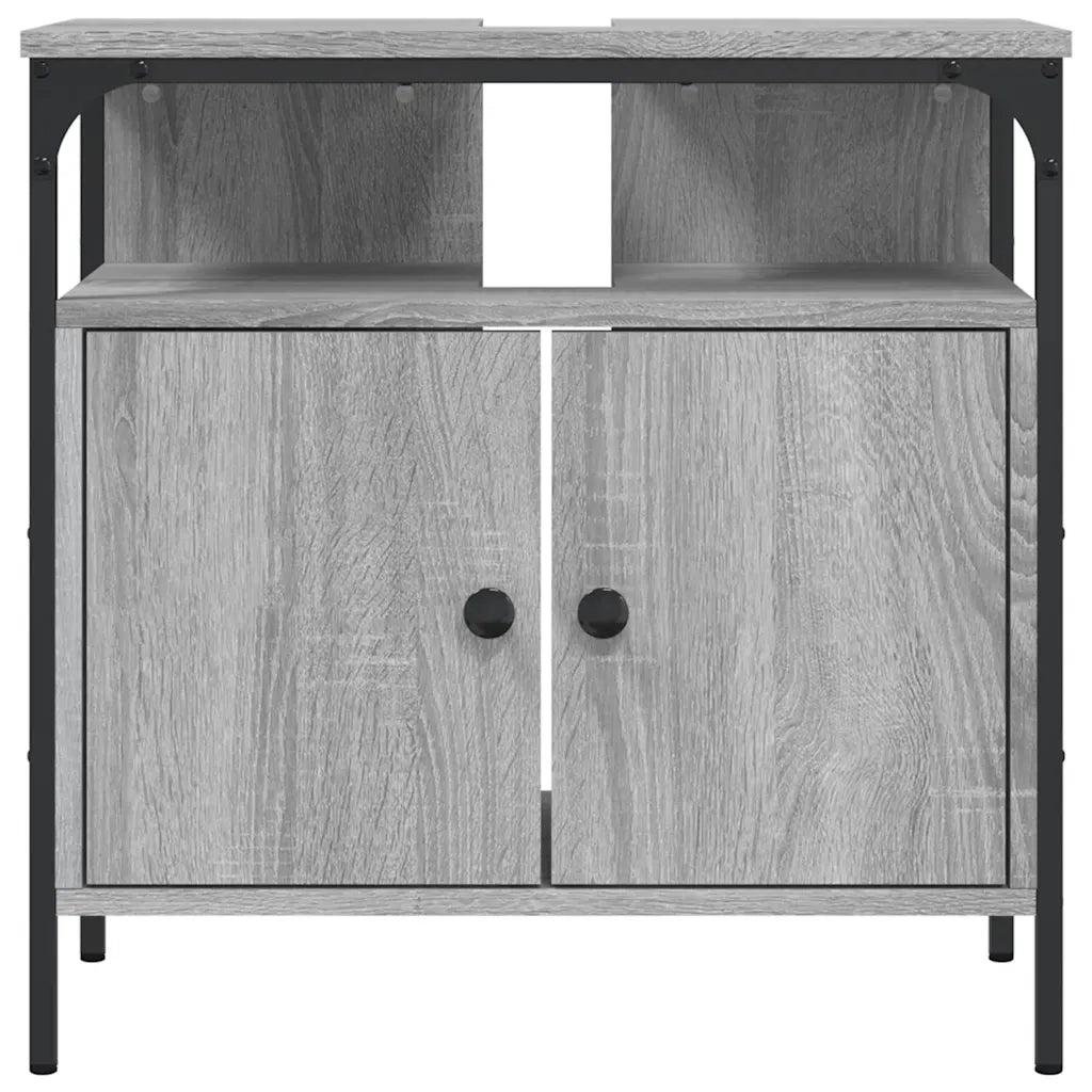 Mobile Lavabo | Armadio Lavabo Bagno Grigio Sonoma 60x30x60 cm Legno Multistrato