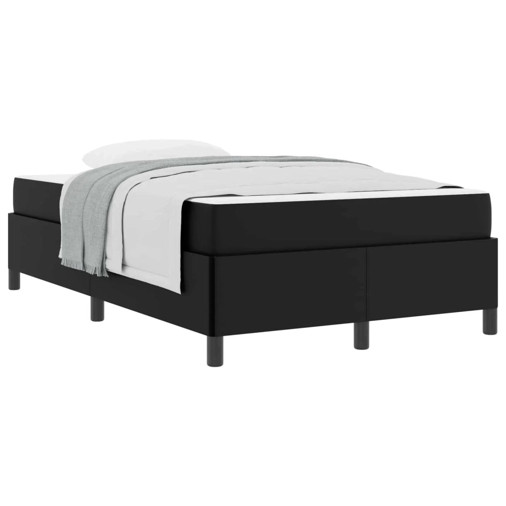 Struttura del letto con materasso Nero 120 x 190 cm Tessuto 3398989