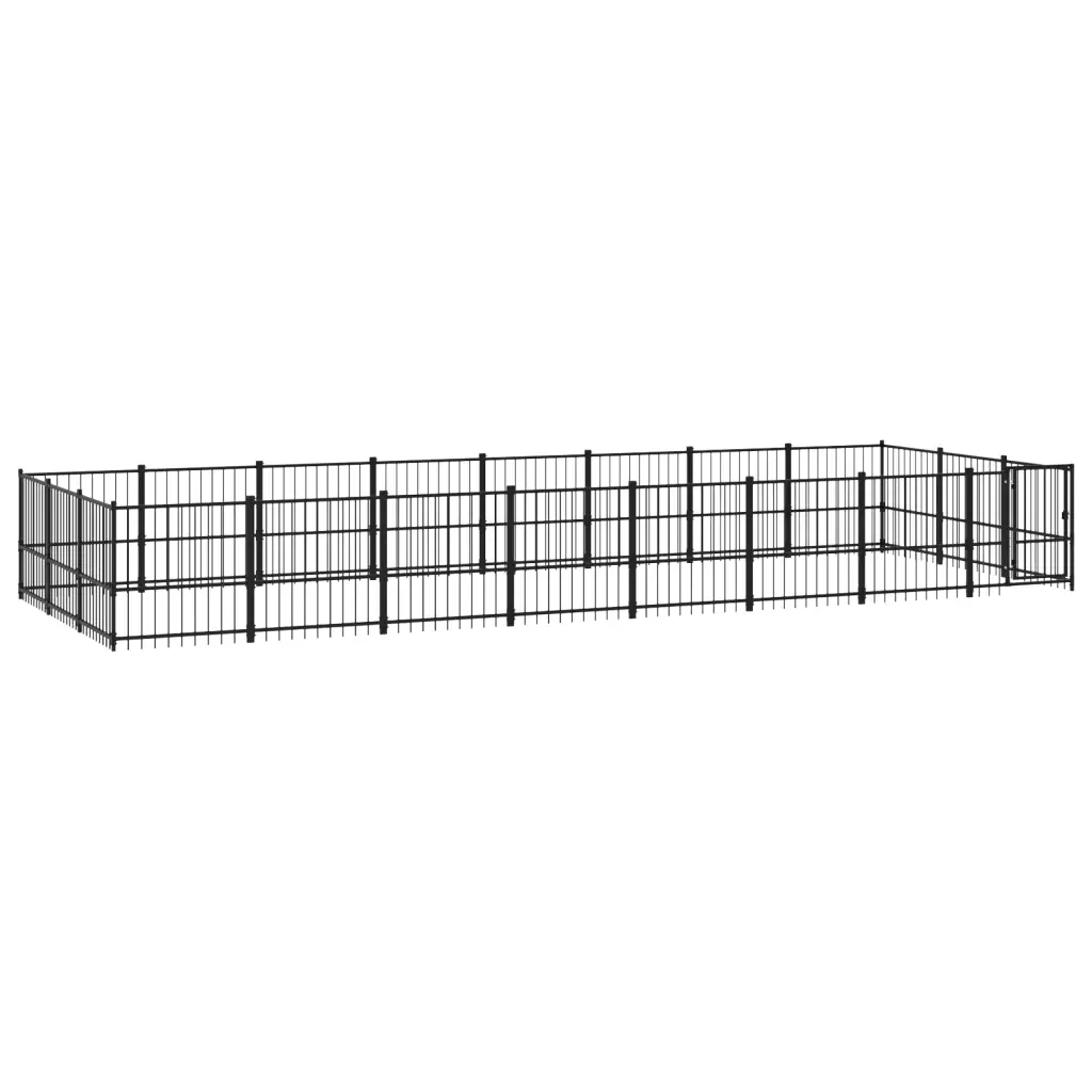 Gabbia per Cani da Esterno in Acciaio 22,58 mÂ² cod mxl 34740