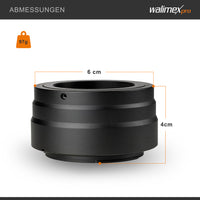 T2 Adapter compatibile con Canon R - Anello adattatore con messa a fuoco manuale, maneggevole, anello di montaggio dell'obiettivo per EOS R1, EOS R5 Mark II, EOS R100, EOS R8