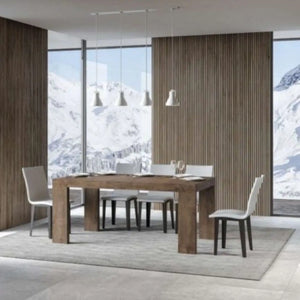 Tavolo allungabile 200/460x90 cm Roxell colore noce