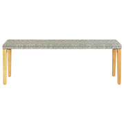 Panca da Giardino 80 cm in Polyrattan Grigio 46487