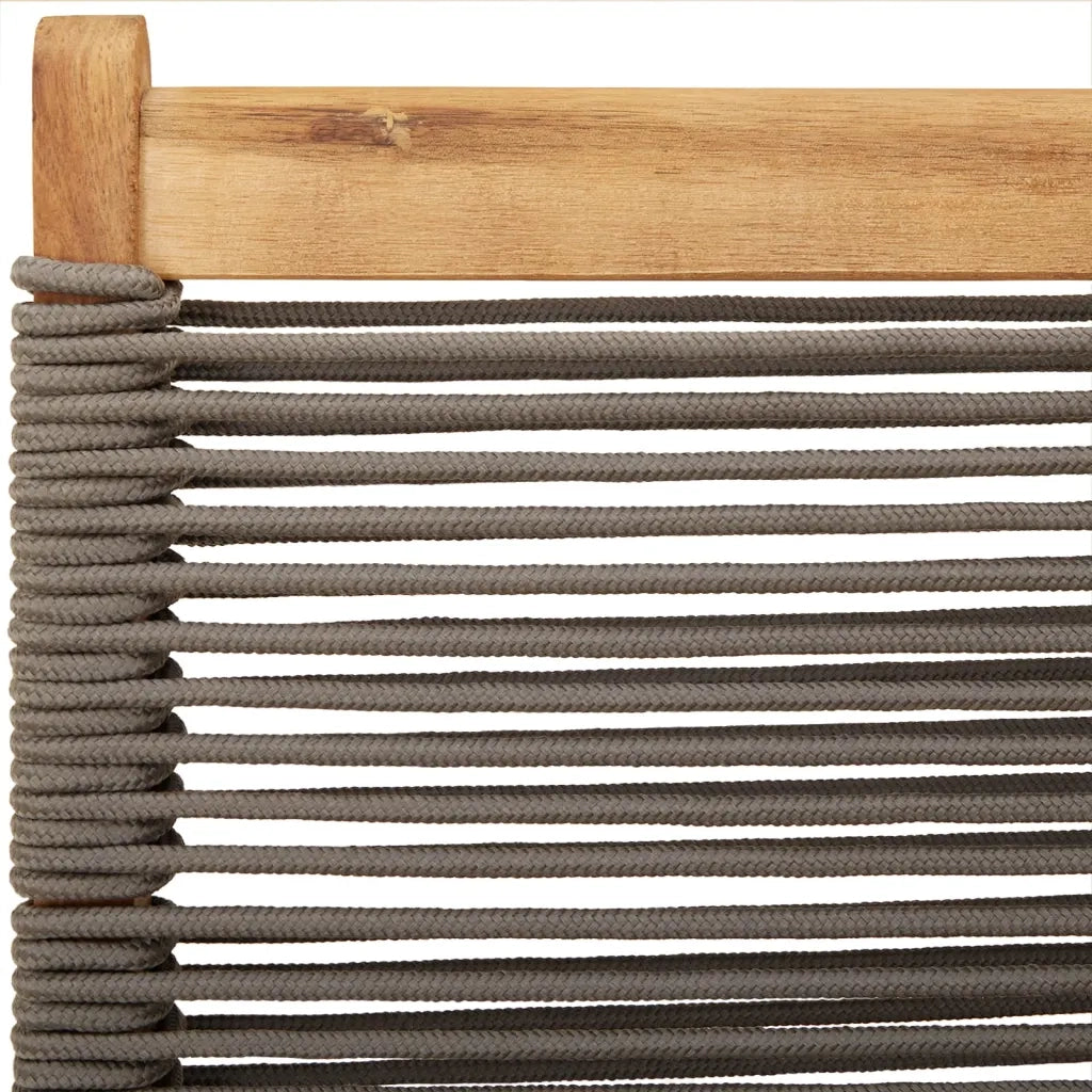 vidaXL Sedie da Giardino Pieghevoli 4pz Grigie Legno Massello Acacia