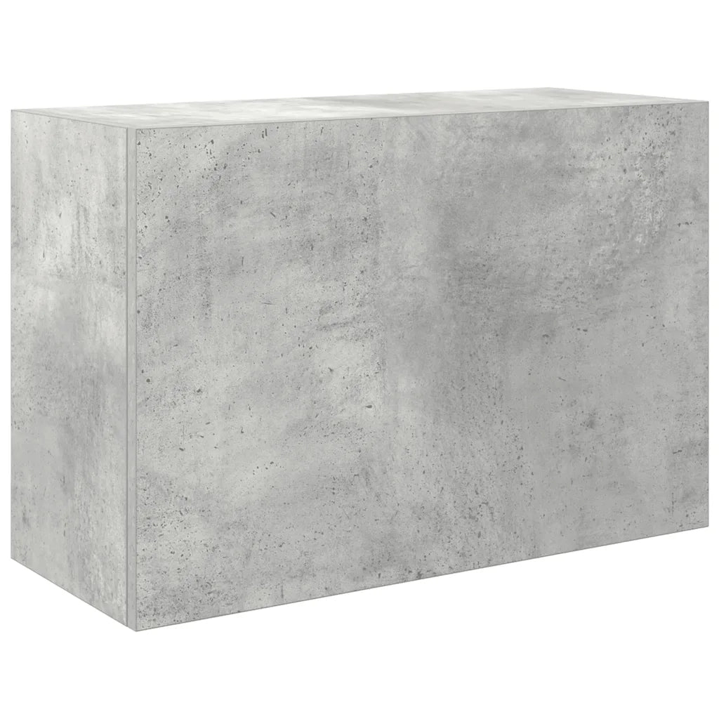 Armadietto da Bagno Grigio Cemento 60x25x40 cm in Truciolato