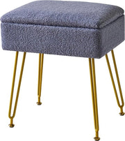 Sedia di Trucco - Sedia con Piatto di Supporto - Sedia con Visiera - Blu