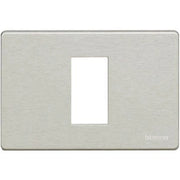 MAGIC - PLACCA 1 POSTO PER SCATOLA RETTANGOLARE - IN ALLUMINIO OXIDAL - CON SOTTOPLACCA ISOLANTE E AGGANCIO GRADUALE PER SUPPORTO 503SA