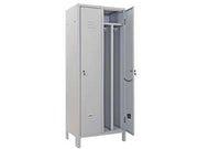 ARMADIO SPOGLIATOIO SPORCO/PULITO SLIM A DUE ANTE MONTATO  cm.68,5x50x180h    PROMETAL