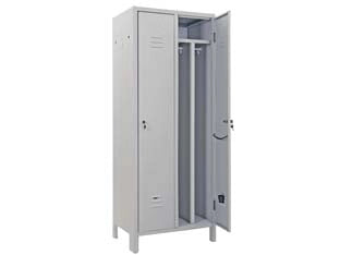 ARMADIO SPOGLIATOIO SPORCO/PULITO SLIM A DUE ANTE MONTATO  cm.68,5x50x180h    PROMETAL