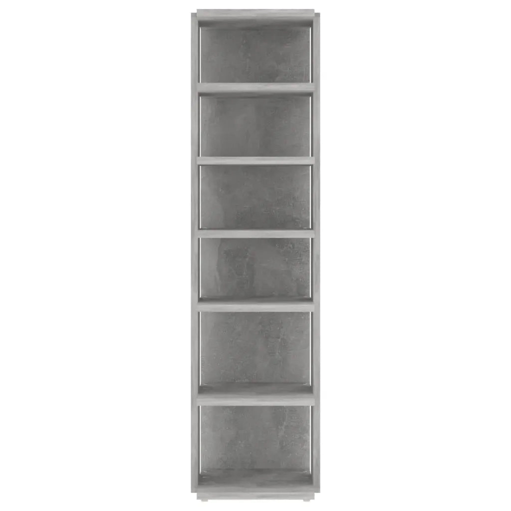 Scarpiere 2 pz-Set di 2 Scaffale per scarpe Grigio Cemento 27,5x27x102 cm