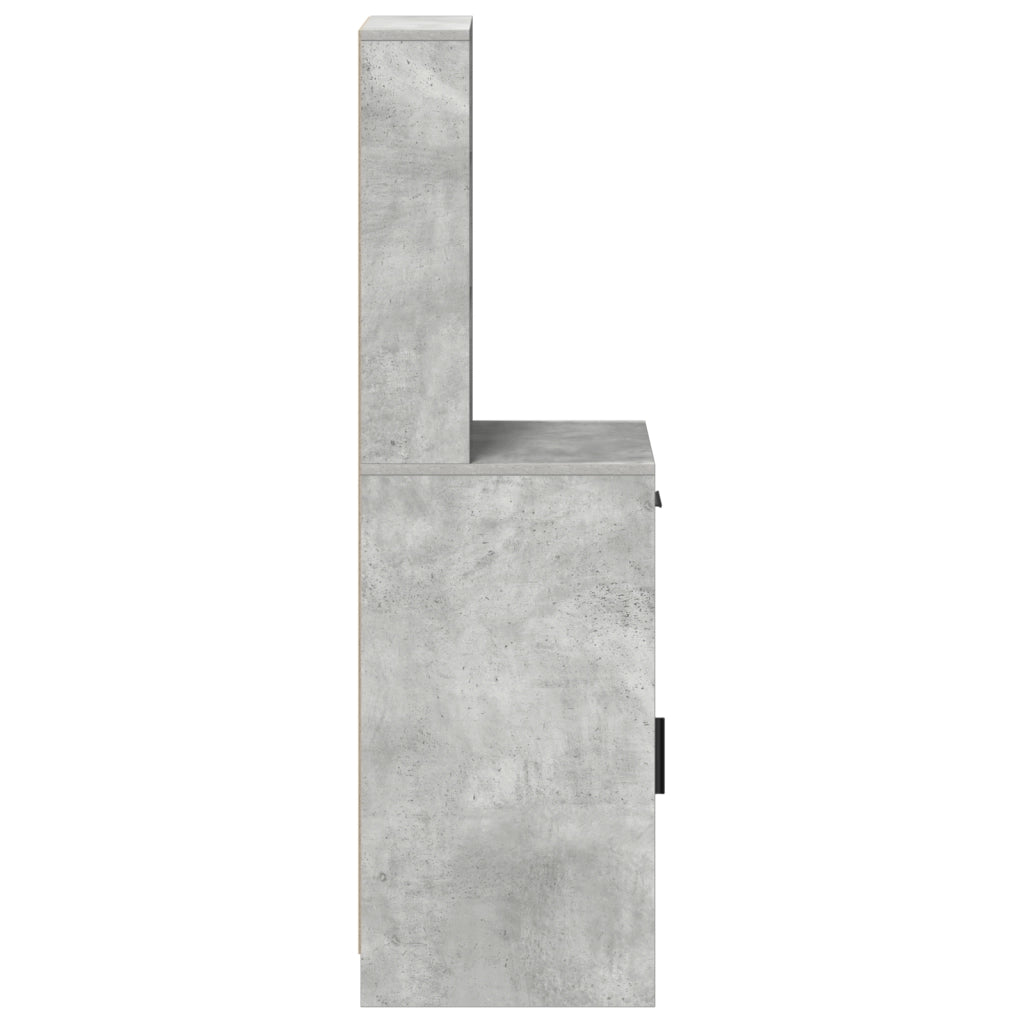 Armadio alto Grigio cemento 40x41x135 cm Legno ingegnerizzato