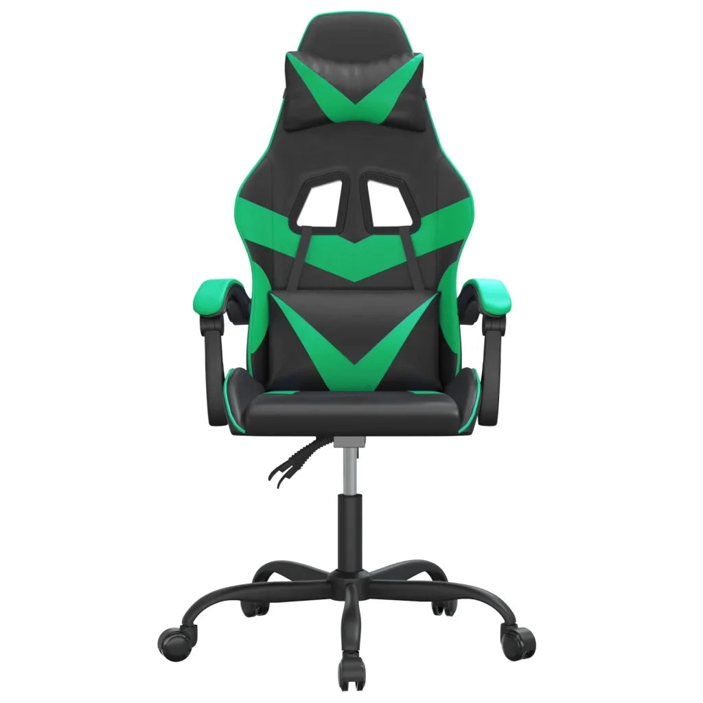 Sedia da Gaming Nera e Verde in Similpelle cod mxl 67580