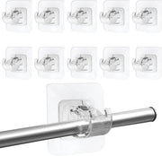 Gancio per tenda diamantato - robusto e autoadesivo - 1 pezzo - materiale ABS
