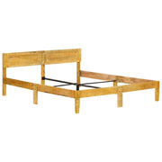 Letto matrimoniale | Letto per adulti | Giroletto in Legno Massello di Mango 180 cm