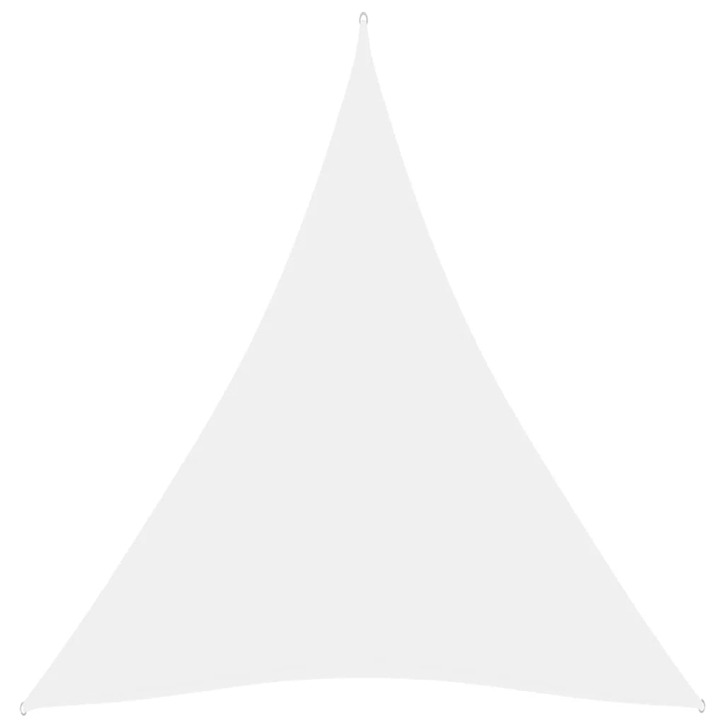 Vela ombreggiante triangolare in tessuto Oxford 3 x 4 x 4 m bianco 02_0009836