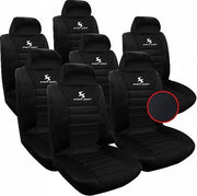 Cuscini per auto con decorazione a maglia - Schiuma a base di poliestere - 100% poliestere - Forma universale - Diametro schiuma 3-8 mm - Lavabile - Set di cuscini per auto