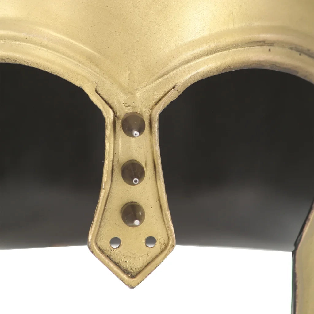 Elmo da Guerriero Greco Antico per LARP in Acciaio Ottone CFW8130603