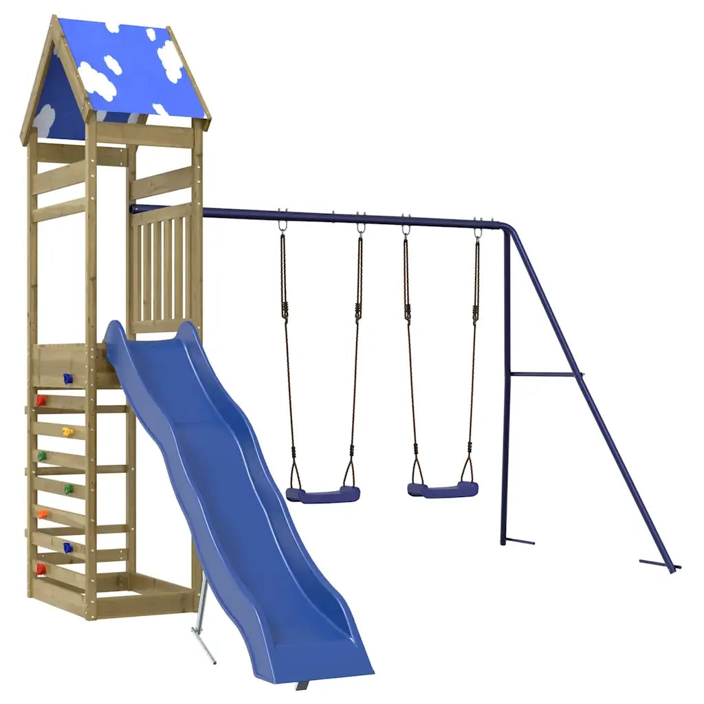 Set da Gioco da Esterno in Legno di Pino Impregnato 3279060