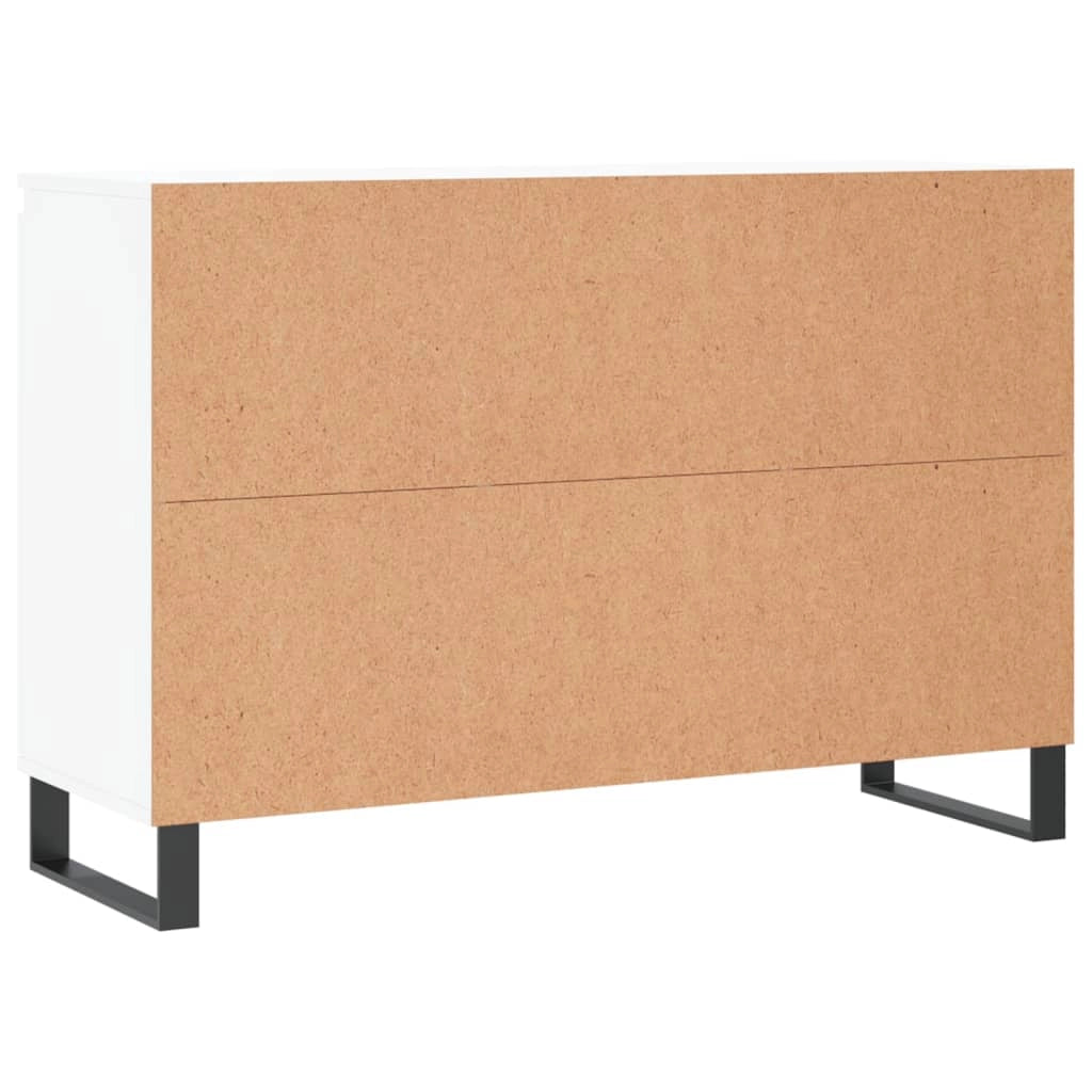Buffet credenza cassettiera mobiletto mobile contenitore organizer per cucina soggiorno salotto 104 x 35 x 70 cm legno ingegnerizzato bianco 02_0030185