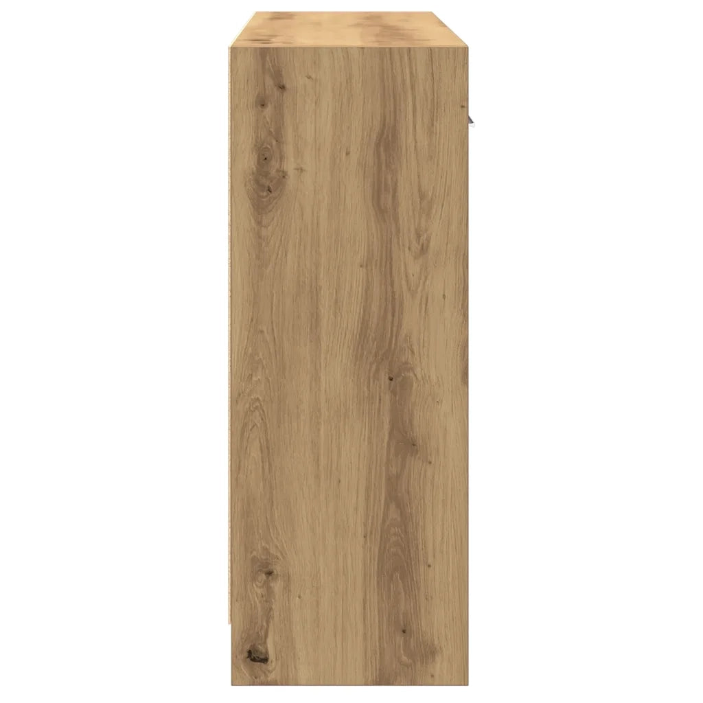 vidaXL Credenza Rovere Artigianale 91x28x75 cm in Legno Multistrato
