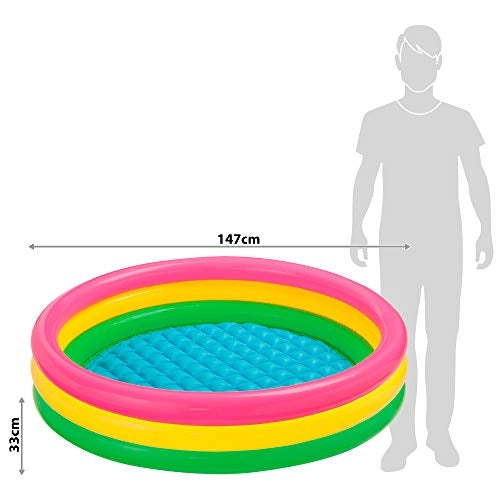 Piscina Gonfiabile 3 Anelli 147x33 cm