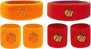Set di fascioli per capelli per bambini sportivi in set da 6 pezzi con assorbimento di sudore in cotone a colori