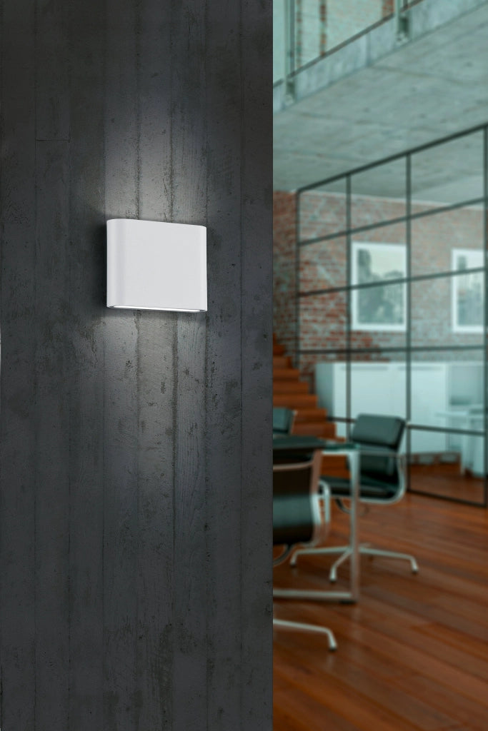 Applique da Esterno a LED in Pressofusione di alluminio Bianco Opaco