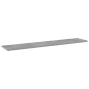 Ripiani Libreria 8pz Grigio Cemento 100x20x1,5cm Multistrato 805387