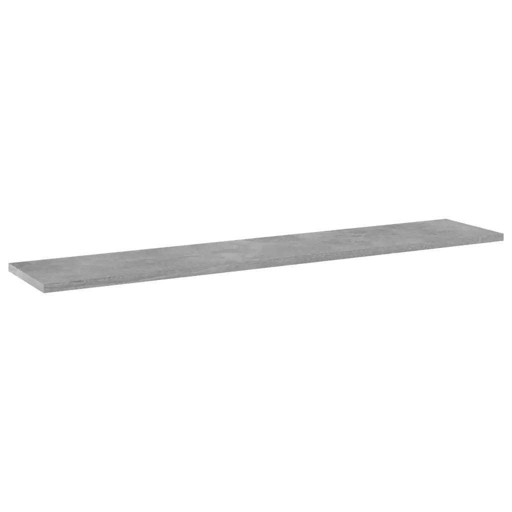 Ripiani Libreria 8pz Grigio Cemento 100x20x1,5cm Multistrato 805387