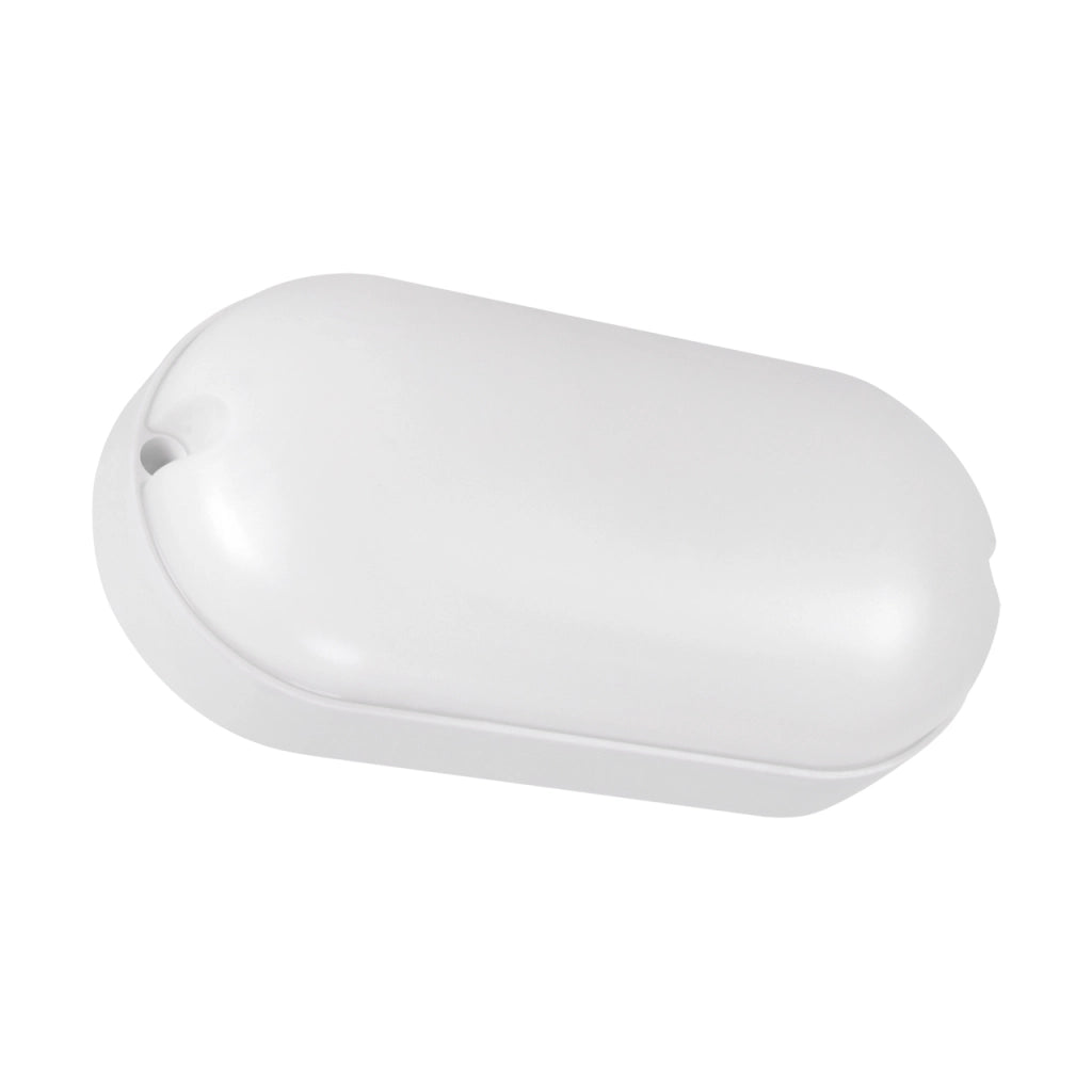 Plafoniera esterna ovale bianca LED 5W 4500K IP65 Struhm