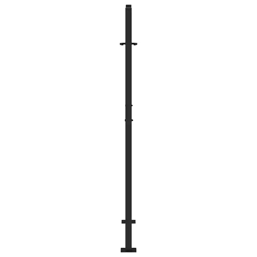 Cancello da giardino nero 100x150 cm in acciaio con design a traliccio 4100981