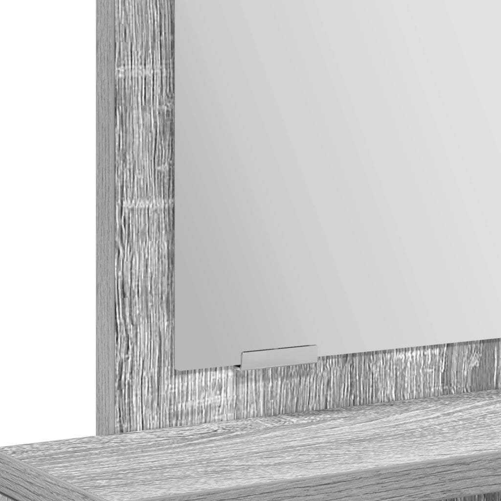Tavolo da trucco  con cassetti Grigio Sonoma 50x41x140 cm