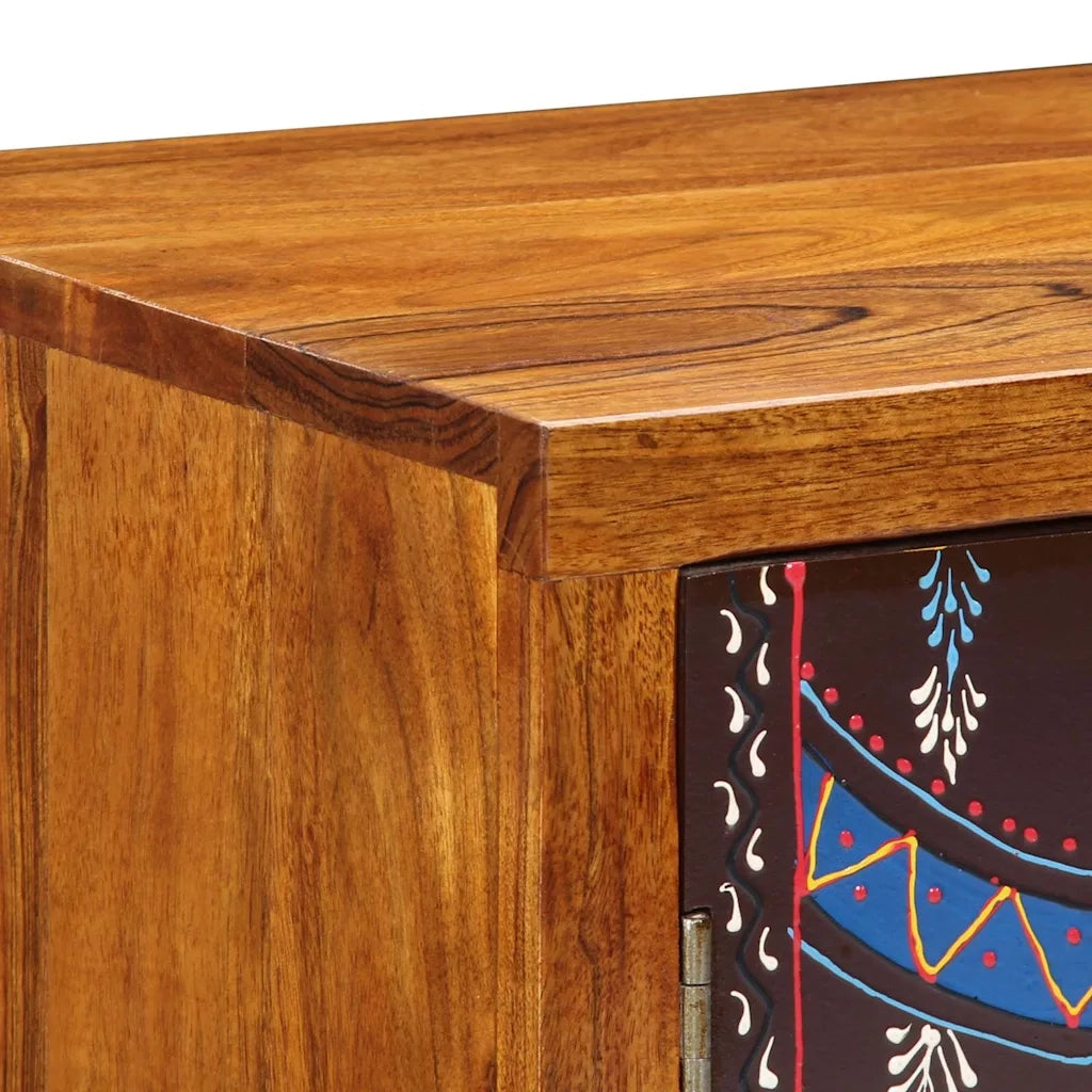 Credenza-Buffet-Armadio da cucina Multicolore 50x35x60 in Legno Massello di Acacia 366355