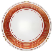 Plafoniera vintage Izis 1xE27 bianco rosso oro Candellux