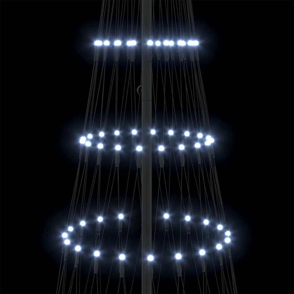 Albero di Natale LED con 295 LED Bianco freddo 250 cm Metallo 42018784