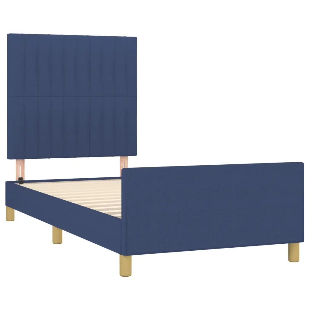 Giroletto senza Materasso Blu 90x200 cm in Tessuto 3125193