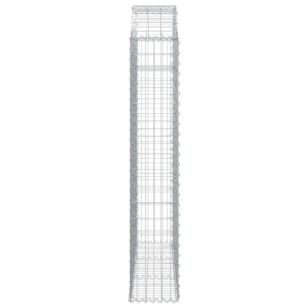 Cesto Gabbione ad Arco 150x30x160/180 cm Ferro Zincato 153448