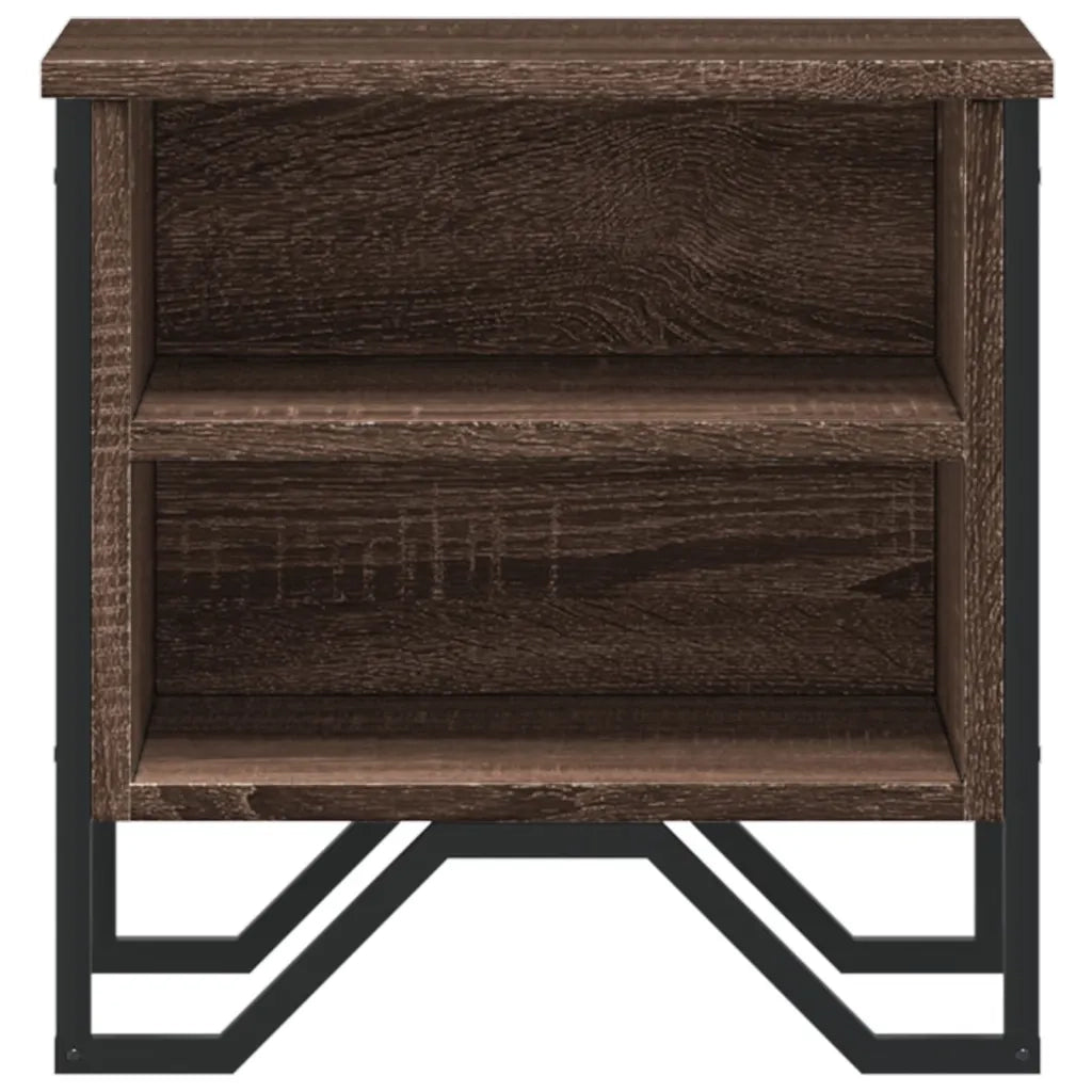 Comodino | Armadio da Notte | Mobiletto da notte Rovere Marrone 40x30x40 cm in Truciolato