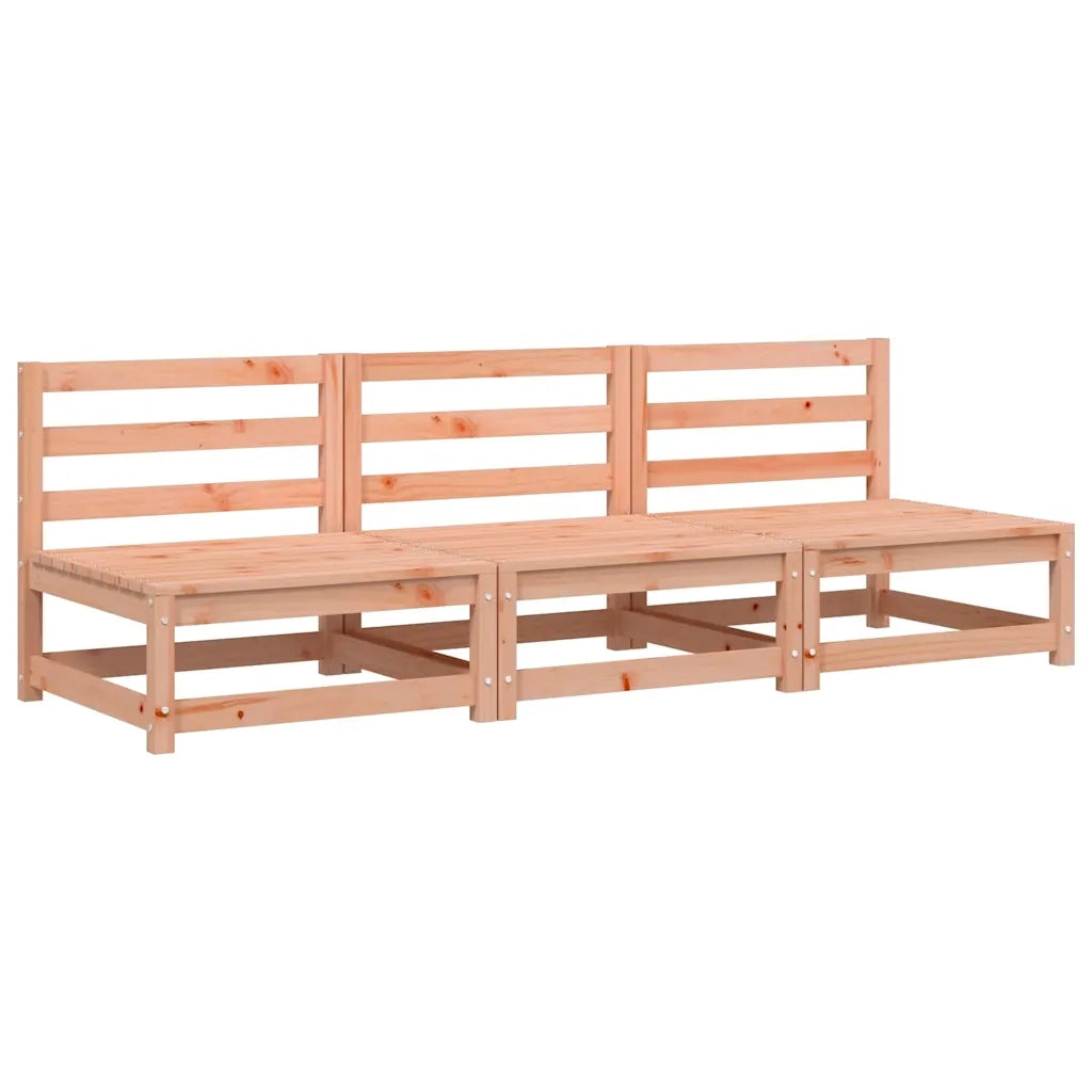 Divani Giardino Senza Braccioli 3pz 70x70x67cm Massello Douglas 837933