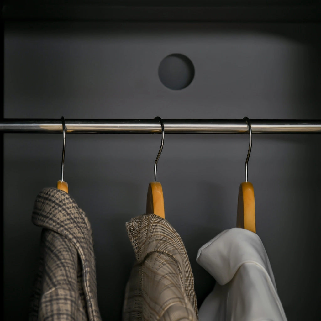 Easycomfort Armadietto Metallico Stile Industriale a un'Anta per Ingresso e Camera, 43x50x180cm, Nero