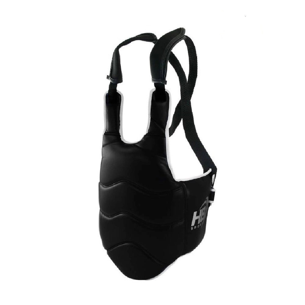 Trade Shop - Corpetto Protezione Totale Busto Double-face Ultra Resistente Boxe Arti Marziali - Rosso   L