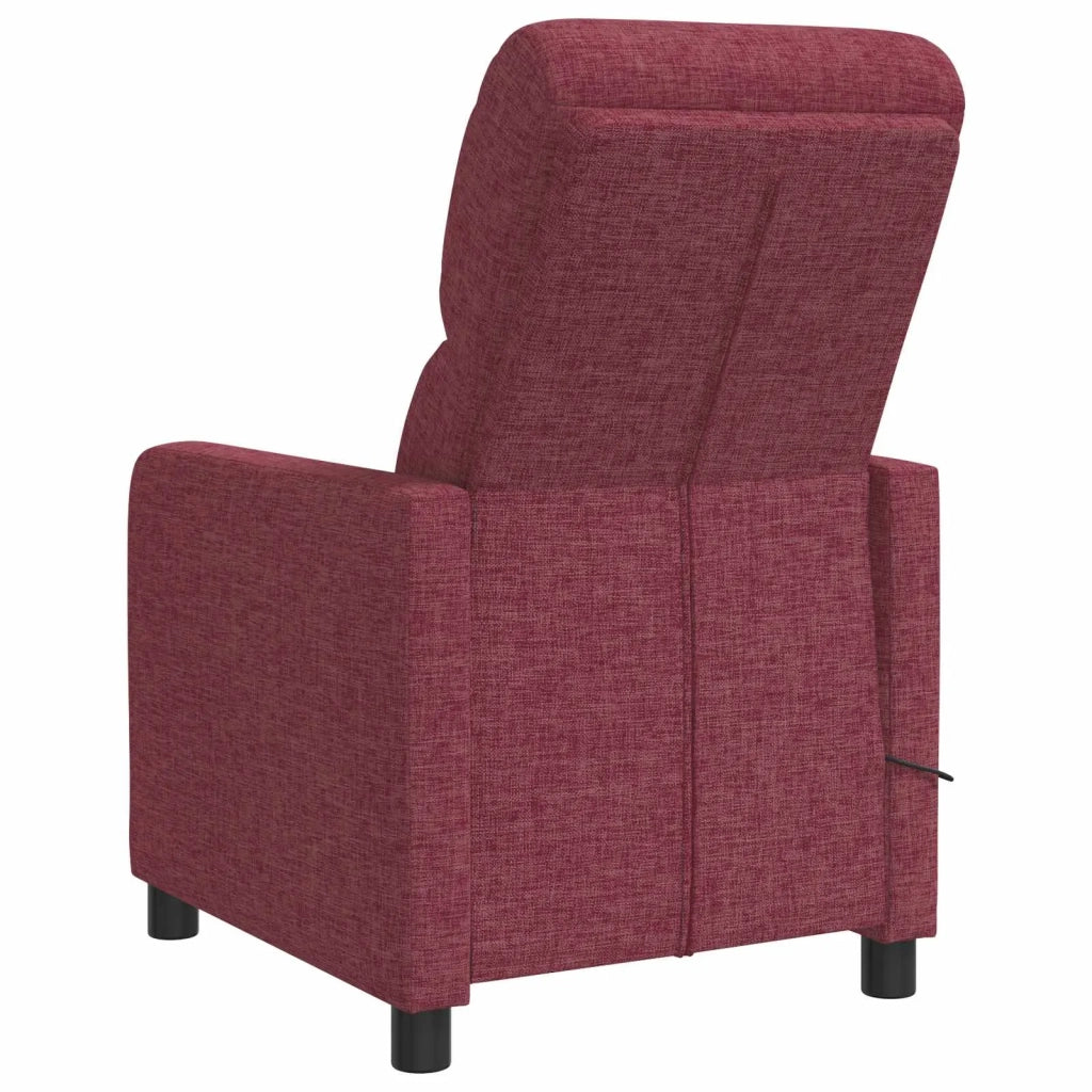 Divano Sedia-Poltrona reclinabile Rosso Vino Tessuto 626722